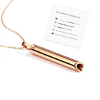 Stainless Steel Whistle Pendant Necklace for Meditation