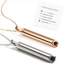Stainless Steel Whistle Pendant Necklace for Meditation