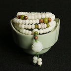 Qiu's Jewelry Natural Bodhi Seed Bracelet for Meditation