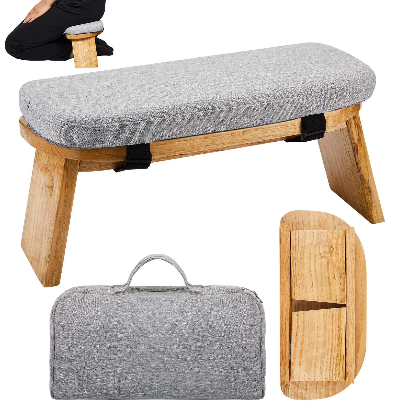Still Becoming™ Supported Meditation Bench (Knee-Friendly Seat)