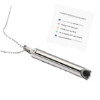 Stainless Steel Whistle Pendant Necklace for Meditation