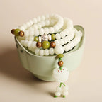 Qiu's Jewelry Natural Bodhi Seed Bracelet for Meditation