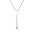 Stainless Steel Whistle Pendant Necklace for Meditation